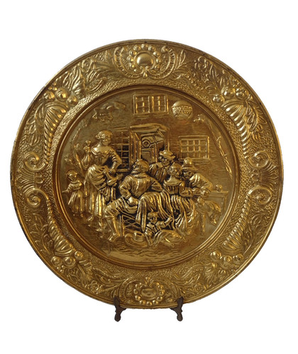 18th century embossed - century, brass