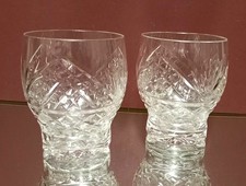 Vintage Set of 2 Crystal Cut