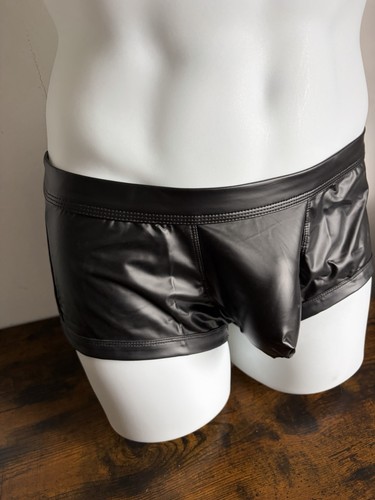 Faux leather butt cutout - faux,
