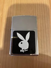 Zippo Windproof Lighter PLAYBOY BUNNY Black & White Emblem. 