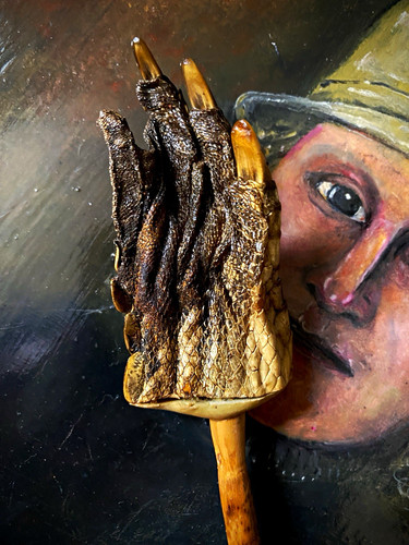 Weird macabre taxidermy back - taxidermy,