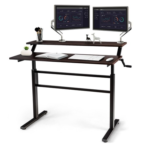 Tier standing desk sit - 2-tier,