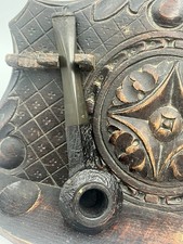 Vintage Stunning French Albertson Meerschaum Smoking Estate Pipe + Case