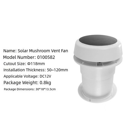 Solar roof vent fan 12v - roof,