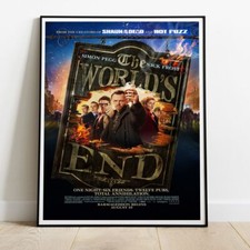 The Worlds End Movie Photo / Poster Up To 30"
