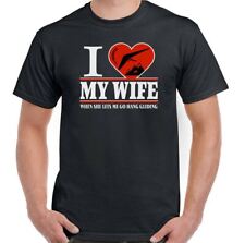 Hang Gliding T-Shirt Mens Funny Love Glider Paraglider  I Heart My Wife
