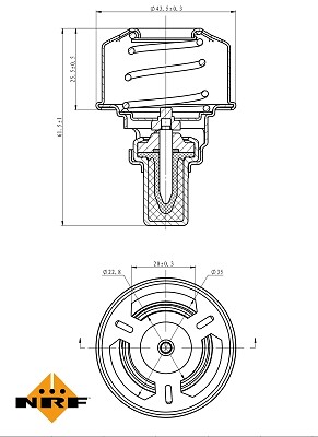 Nrf 725007 thermostat coolant - thermostat,,