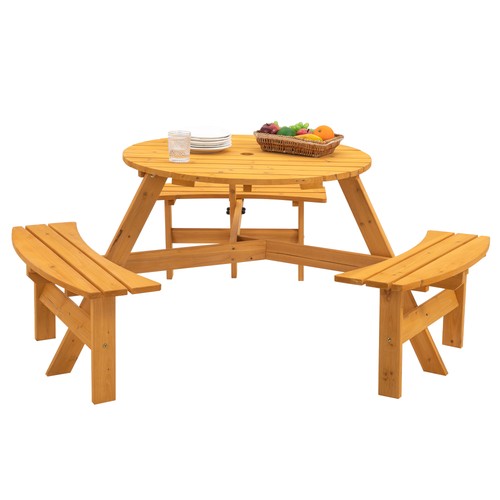 Person circular wooden - 6-person,