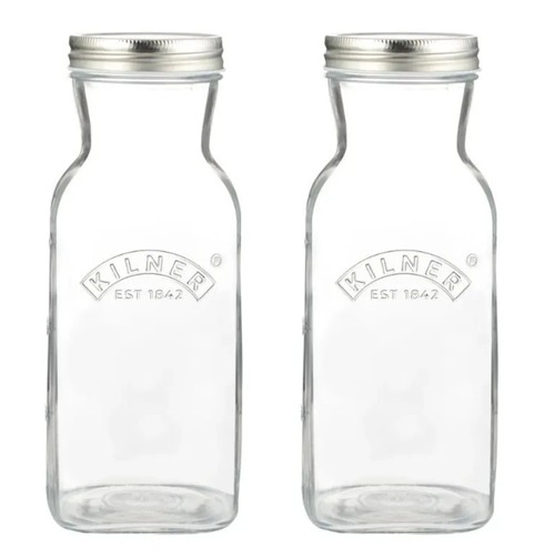 Glass jar square juice - glass,