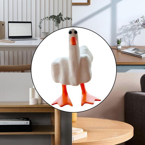 Funny middle finger duck resin - funny,