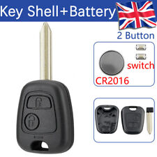 Remote Key Fob Case 2 Button Replacement for Citroen Xsara Picasso Saxo Berlingo