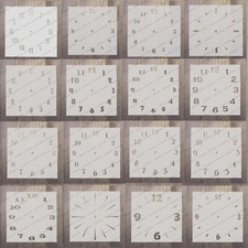 clock face/Clock stencils craft,fabric,glass,furniture,wall art