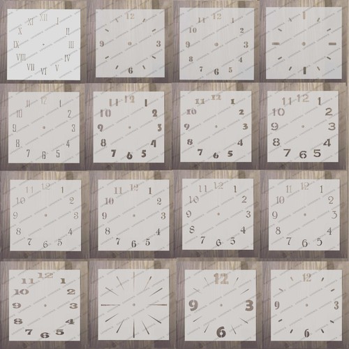 Clock face stencils - clock, face/clock