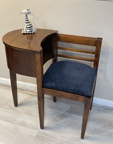 Antique art deco gossip bench - deco,