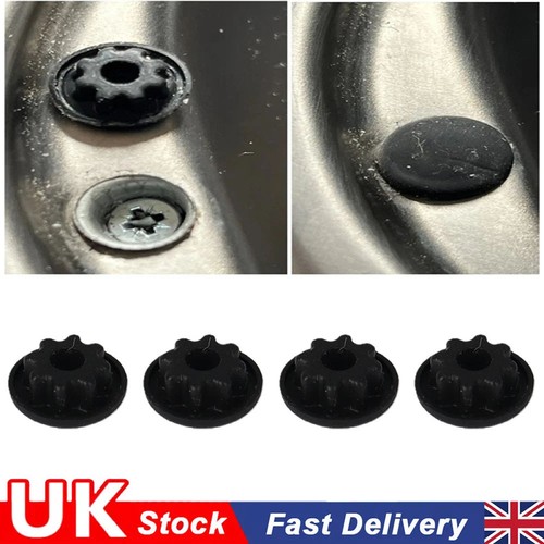 4pcs black screw cap - black,