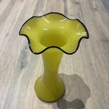Czech Loetz Style Yellow &