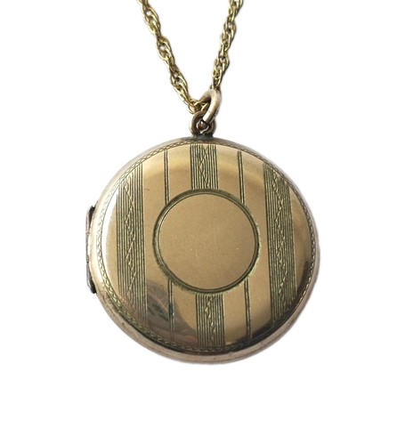 Antique rolled gold - gold, round