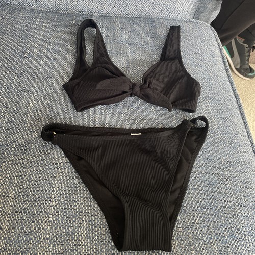 Black bikini top uk6 - bikini, bottoms
