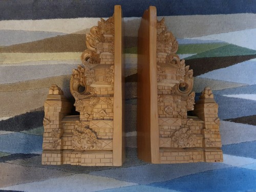 Vintage teak wooden ornate - vintage,