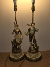 Large Pair Antique Art Nouveau