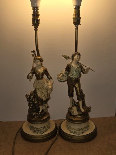 Large pair antique art - antique, nouveau