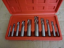 Milliing end mill, slot drill set 6mm-20mm cased 10 piece