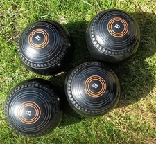 Greenmaster Size 4 lawn bowls x 4 for indoor/ outdoor