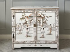 Chinese oriental white lacquer - chinese,