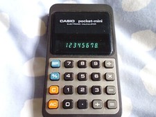 Vintage CASIO Pocket-Mini Calculator Electronic P-811 - Tested & Working