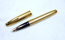 Sheaffer Imperial 827 Fountain Pen. Barleycorn GP. 14ct Fine nib. 1970s. G/VGWC.