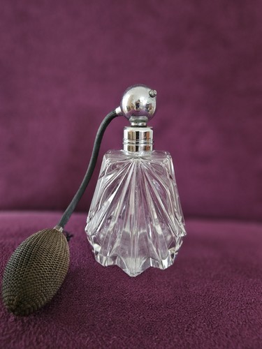 Vintage glass perfume bottle - glass,