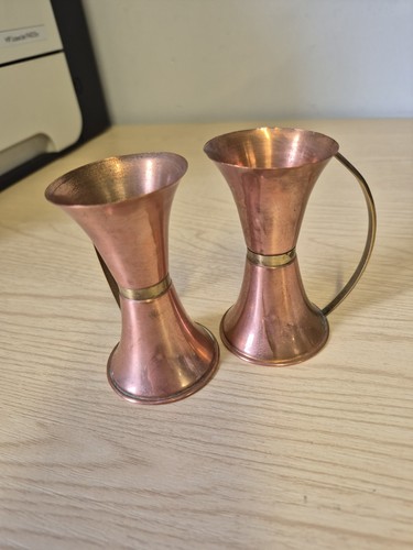 Pair copper and brass - a,