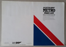Austin Metro Price List