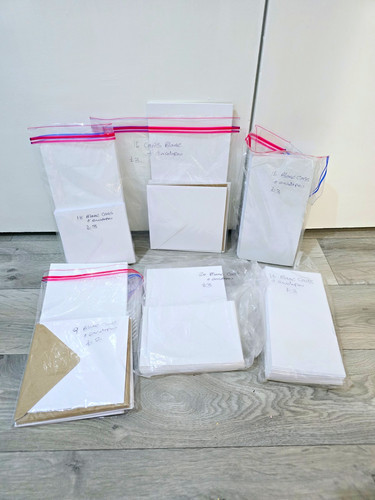 Job lot blank cards - blank, &