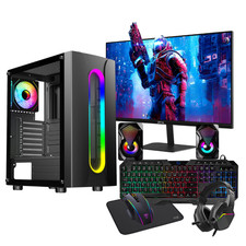 Full Set Up Gaming PC Bundle Core i5 16GB Ram 1TB&256GB SSD 4GB GT730 Win 11p