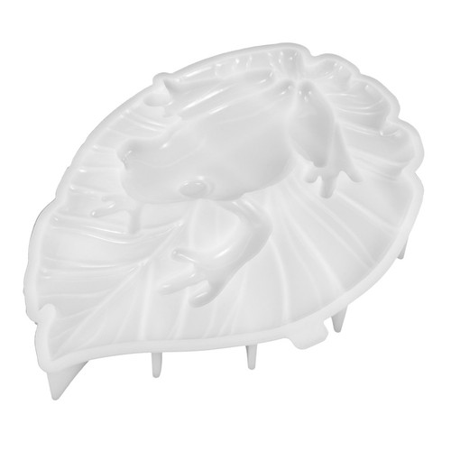 Frog leaf silicone mold - frog, on