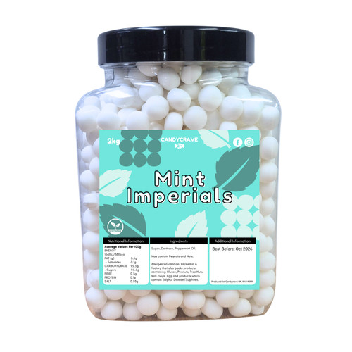 Candycrave mint imperials 2kg - candycrave,