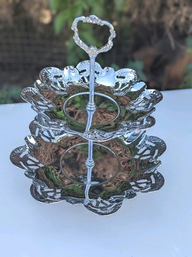 Vintage two tier metal - two,