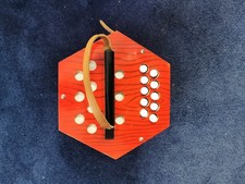 Scholar Vintage  German Concertina Accordion 20 plus one Keys No. 502 .Unused