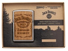 AUTHENTIC Zippo Lighter JACK DANIEL'S WOODCHUCK Barrel Wood 2022 NEW IN BOX