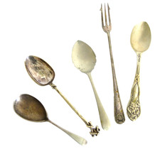 Vintage Tea Spoons Fork Silver Plate EPNS Flatware Cutlery VTG Teaspoons Job Lot