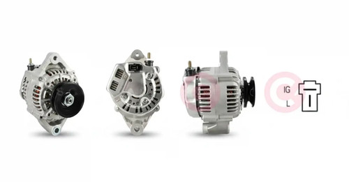 Alternator with belt - , pulley