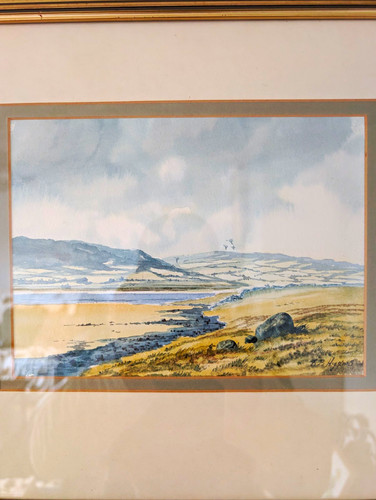 Higgins signed watercolour - r,