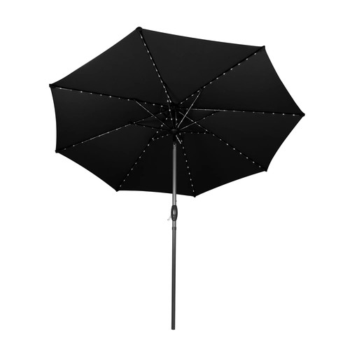 Black led tilt parasol - led,