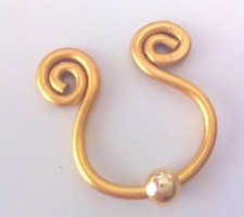 Nipple Ring Clip on Body