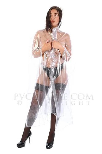 Cape pvc rain - pvc, trans