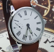 Vintage Men's Watch USSR Marriage Pocket Watch MOLNIJA mechanism 3602