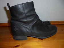 Fly London Black Leather Ankle