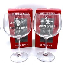 WHITLEY NEILL GIN GLASS x 2 -