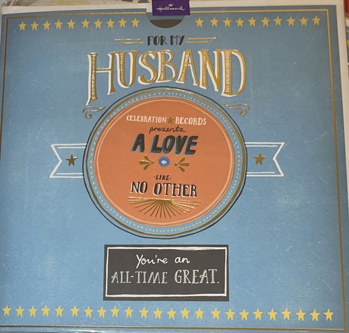 Husband birthday card large - birthday,